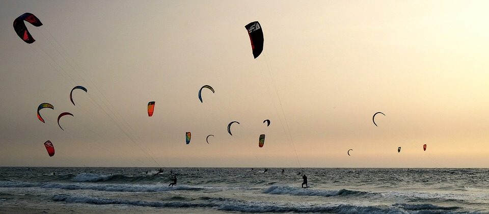 Ostseeinsel-Fehmarn-kite surfen
